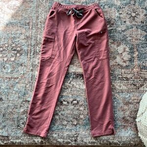 Figs Mauve Yola Straight Leg Scrub Pant